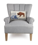 Classic Ok Buffalo Hook Pillow