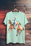 Wild Horses Graphic Top