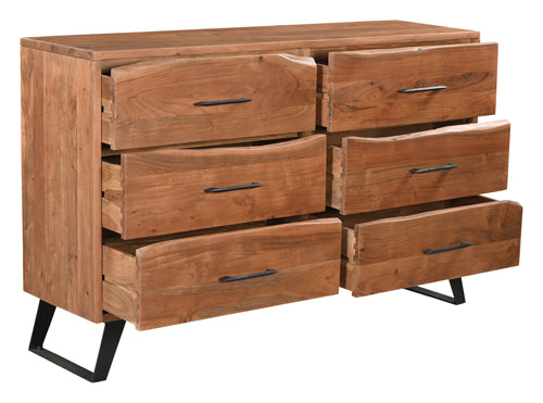 Crestone 6 Drawer Live Edge Chest