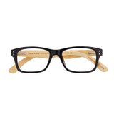 BP20176-Fremont Reader - Black / Natural Bamboo / Blue Light