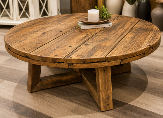 Round Oak Coffee Table