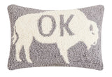 Ok Buffalo Hook Pillow