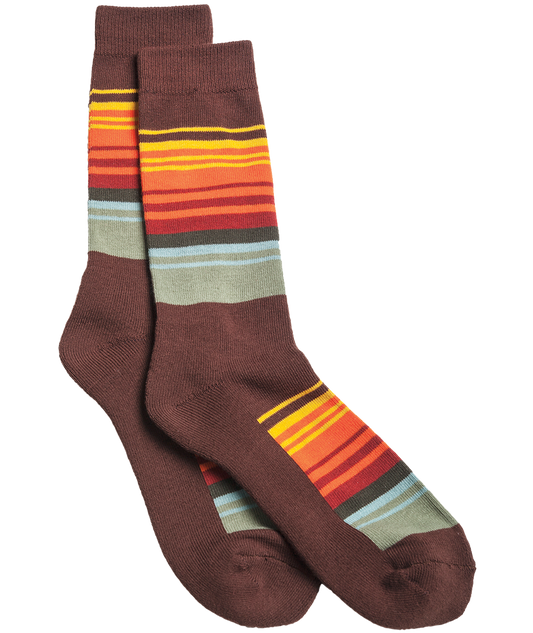 Great Smoky Mountains Stripe Cotton Crew Sock