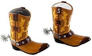 180° Cowboy Boot Salt and Pepper Shaker Set