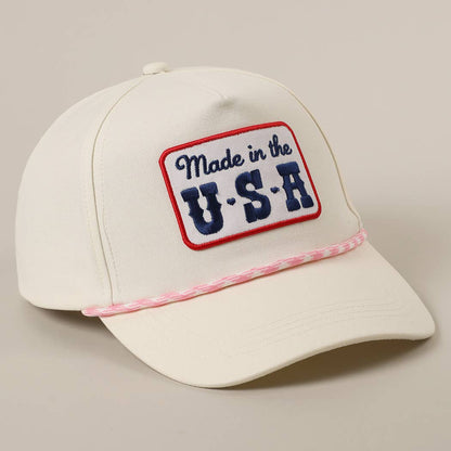 Made in the USA Embroidery Patch Trucker Hat