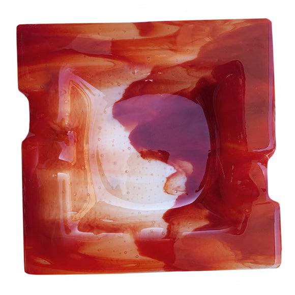 Red Smoky Ashtray