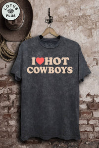 I Love Cowboys Graphic Top