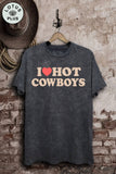 I Love Cowboys Graphic Top