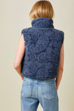 PAISLEY SHERPA PRINT VEST