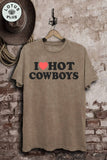 I Love Cowboys Graphic Top