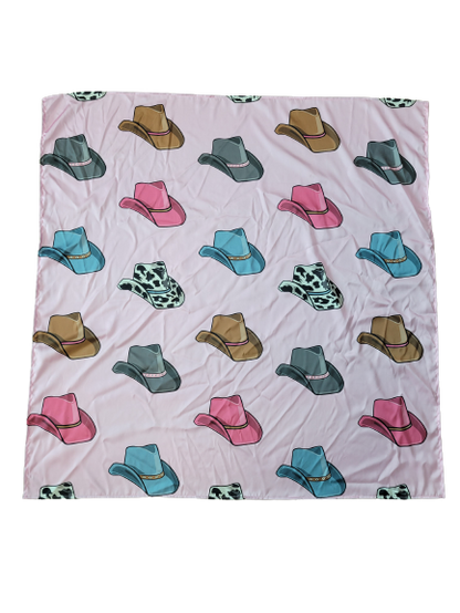 Pink Cowboy Hats Wild Rags
