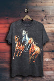 Wild Horses Graphic Top