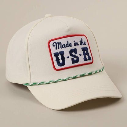 Made in the USA Embroidery Patch Trucker Hat