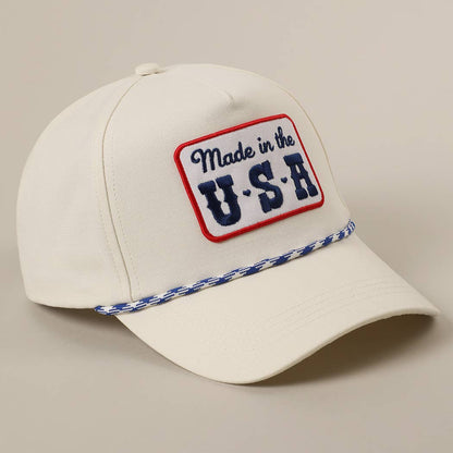 Made in the USA Embroidery Patch Trucker Hat