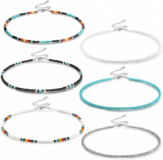 Western Bead Choker Necklace