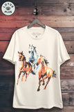 Wild Horses Graphic Top