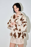 COW PRINT FUR JACKET