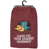 Kiss Your Cowboy Kitchen Towel
