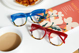 BP20834 Morgan - Red/Brown Tort - Blue Light Filtering Lens
