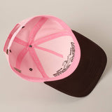Cowboy Obsessed Letter Horse Embroidery Two-Tone Cap