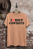 I Love Cowboys Graphic Top