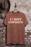 I Love Cowboys Graphic Top