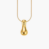 Golden Glow Bubble Letter Necklace