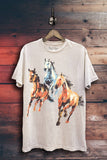 Wild Horses Graphic Top
