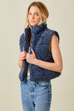 PAISLEY SHERPA PRINT VEST
