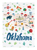 Oklahoma Embroidered Pillow - Angela Staehling