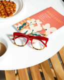 BP20834 Morgan - Red/Brown Tort - Blue Light Filtering Lens