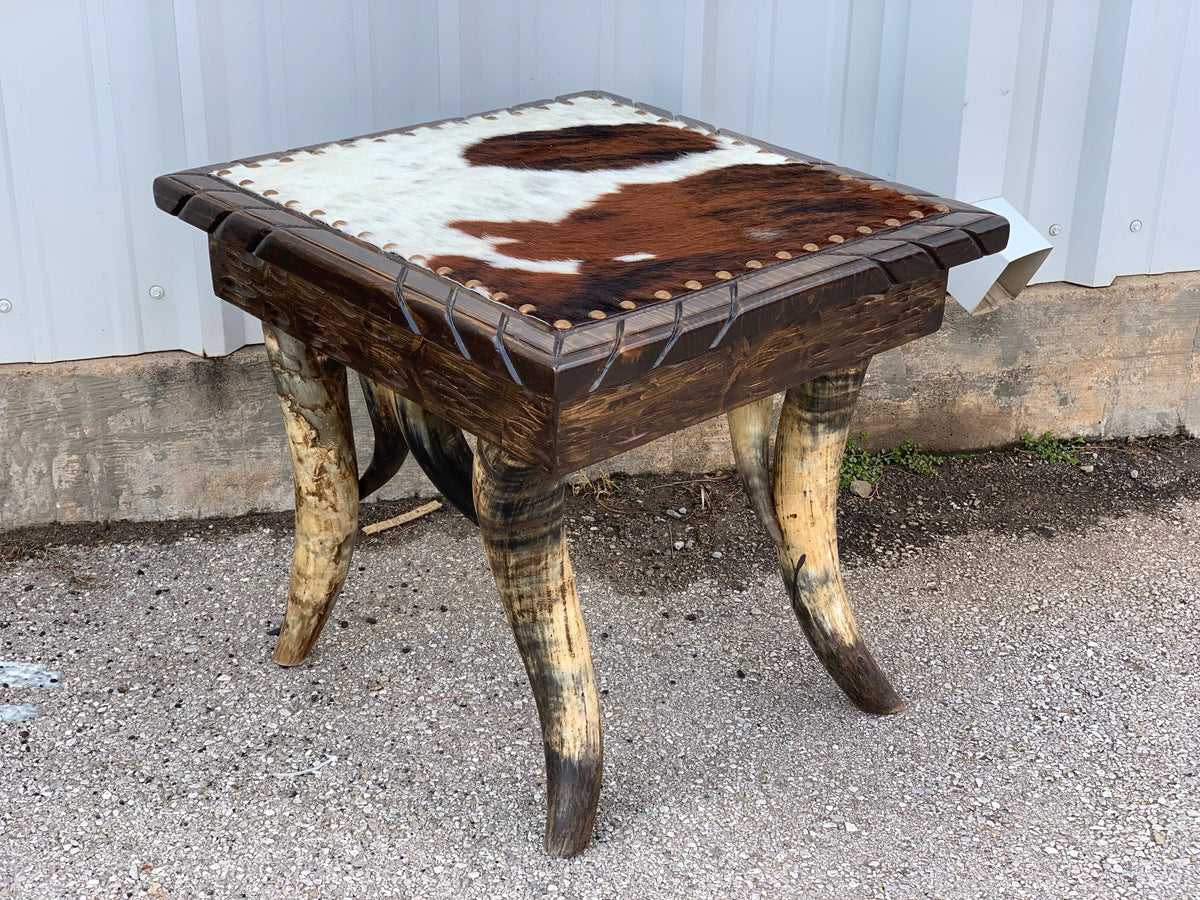 Horn Collection End Table (Square)