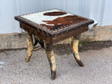 Horn Collection End Table (Square)