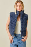 PAISLEY SHERPA PRINT VEST