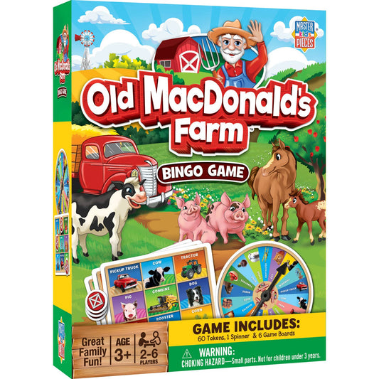 Old MacDonald's Farm Bingo Game
