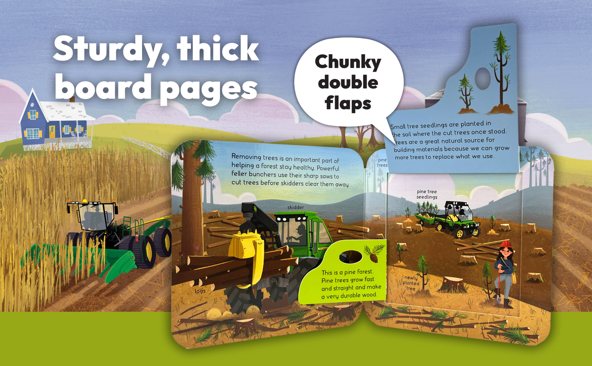 John Deere Kids Dirt Lift a Flap Board Book