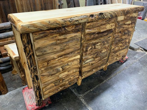 7 Drawer Aspen Antler / Barnwood Dresser