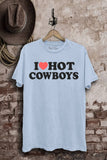 I Love Cowboys Graphic Top