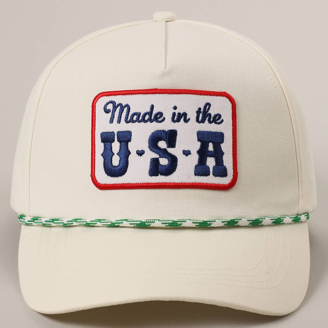 Made in the USA Embroidery Patch Trucker Hat