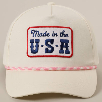Made in the USA Embroidery Patch Trucker Hat