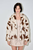 COW PRINT FUR JACKET