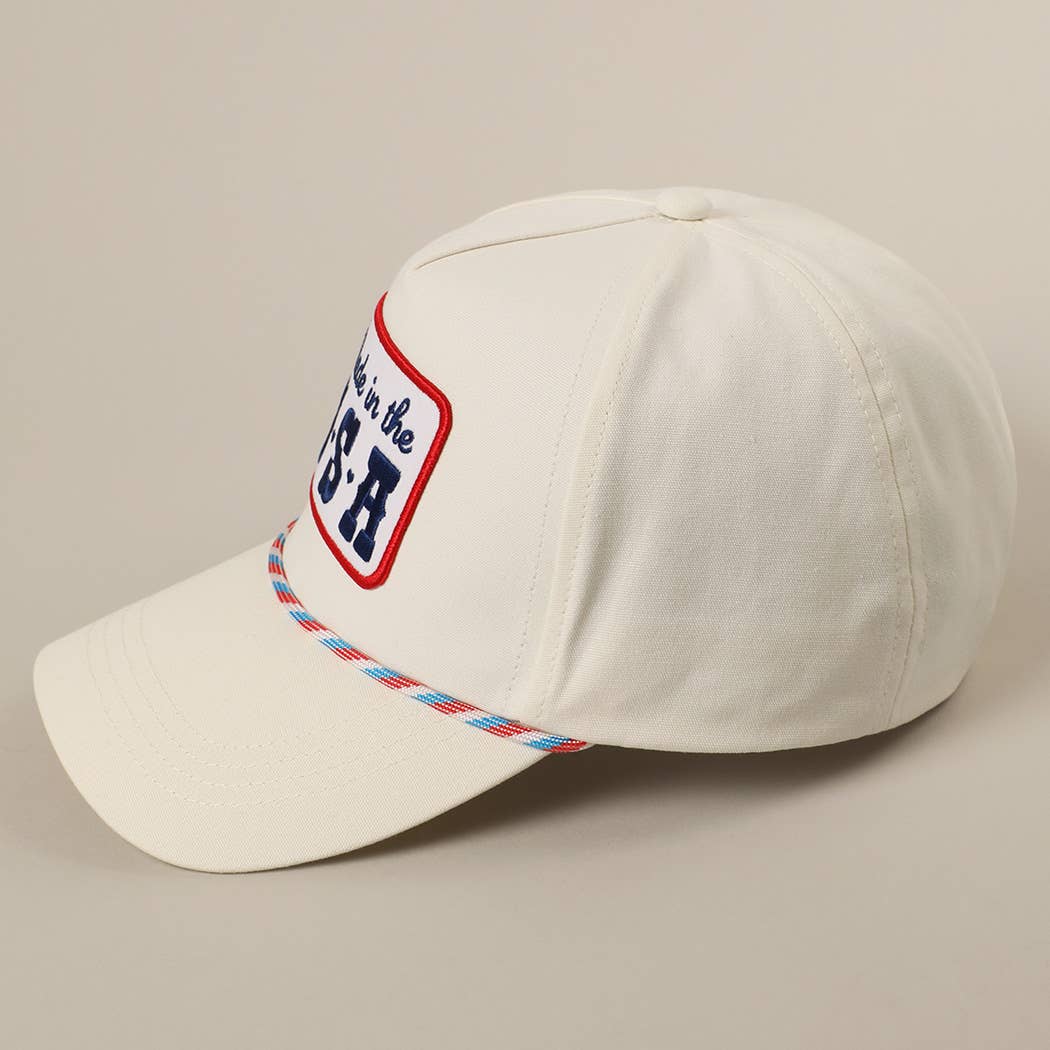 Made in the USA Embroidery Patch Trucker Hat