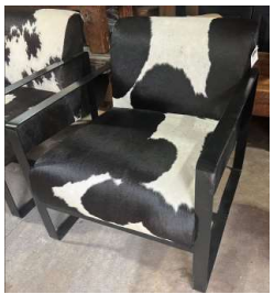 ACCENT CHAIR BLACK & WHITE