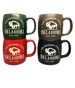 Oklahoma Color Etched Mug Matte