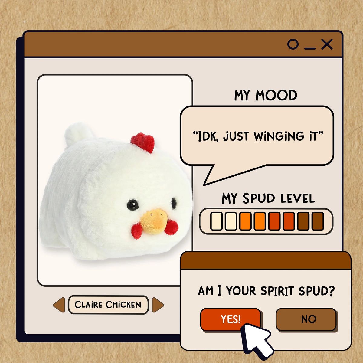 Spudsters 10" Claire Chicken