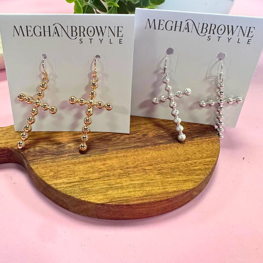 Noah Cross Earrings by Meghan Browne