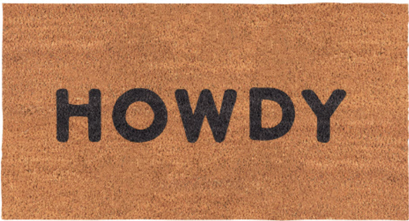 CB 30x16 Door Mat-Howdy