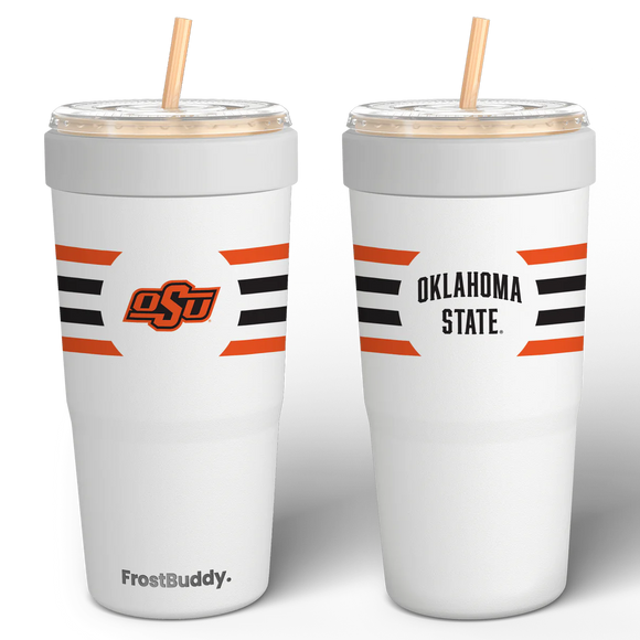 To Go Buddy- Oklahoma State University- Center Stripe White