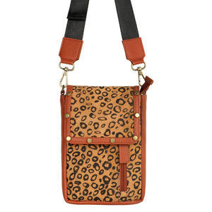 Cheetah Print Front Close Sling Bag