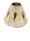 Sheepskin Lampshade With Feathers
